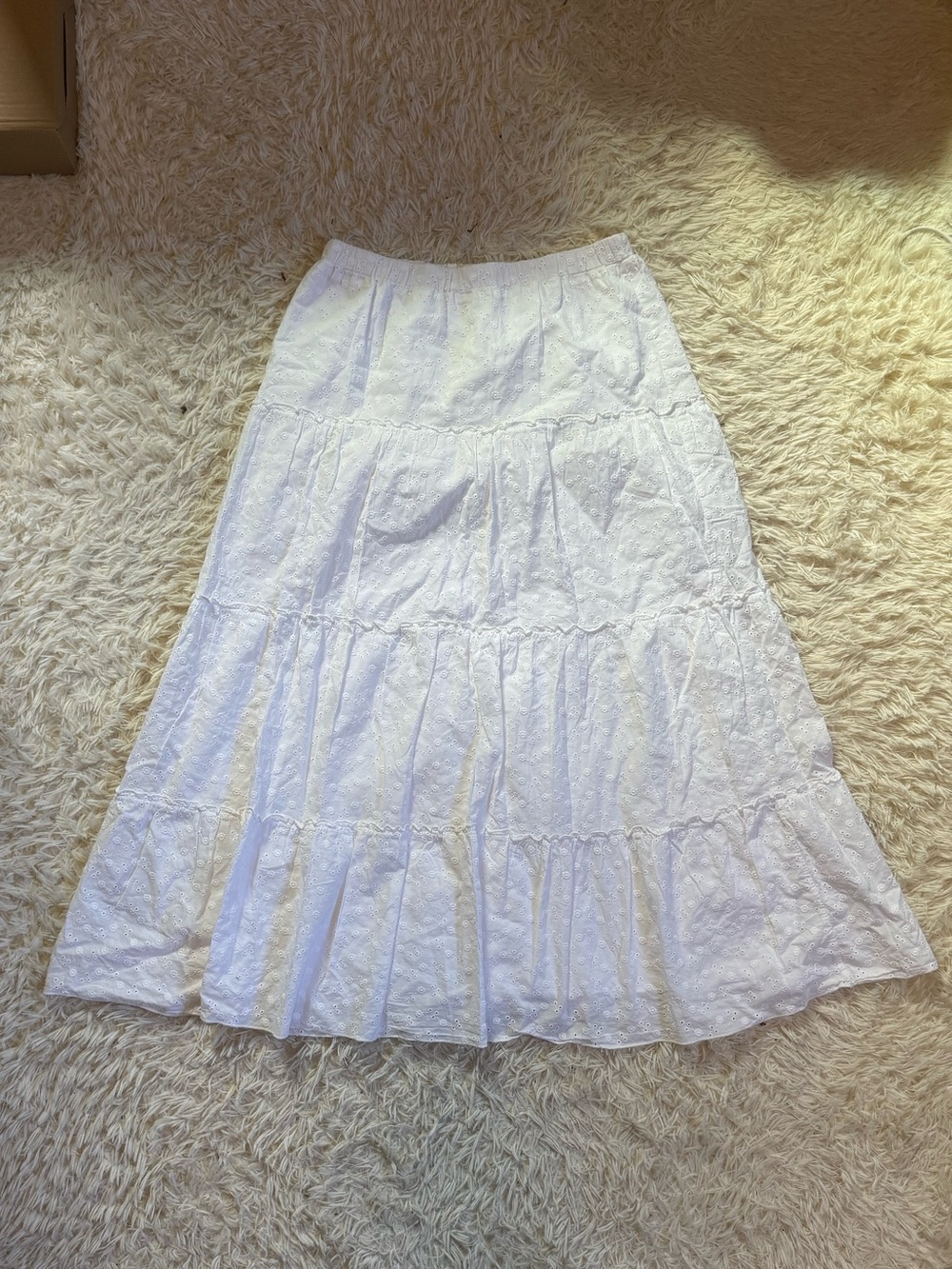 Brandy Melville Eyelet Maxi Skirt